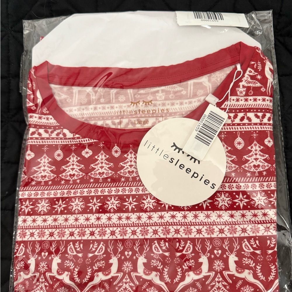 Little Sleepies Reindeer Cheer Pajama Top